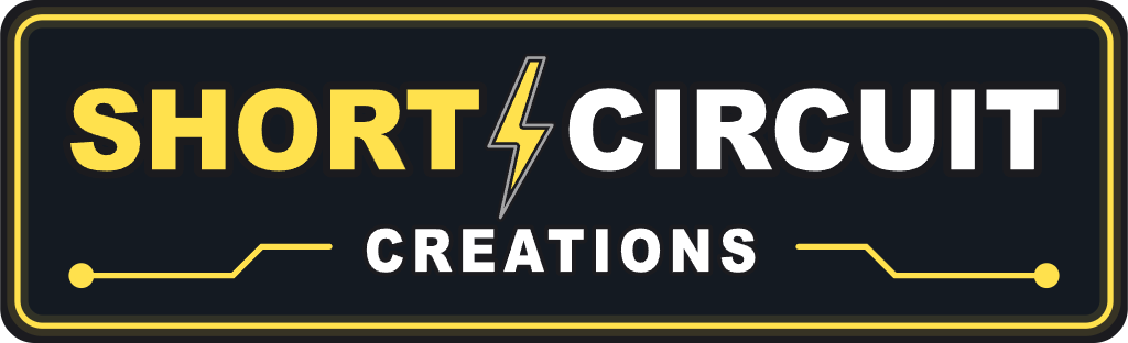 Short Circuit Creations logo on a transparent background